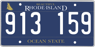 RI license plate 913159