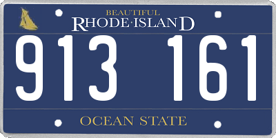RI license plate 913161