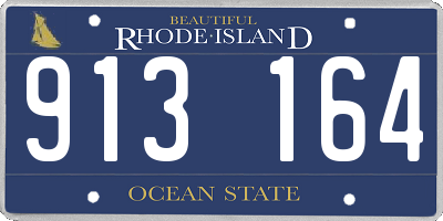 RI license plate 913164