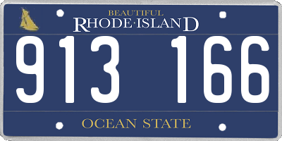RI license plate 913166