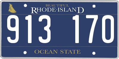 RI license plate 913170