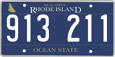 RI license plate 913211