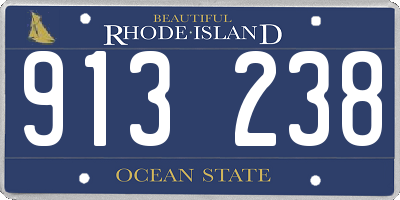 RI license plate 913238