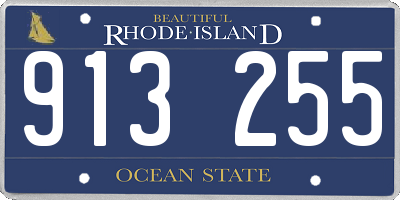 RI license plate 913255