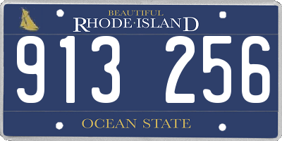 RI license plate 913256