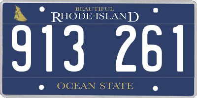 RI license plate 913261