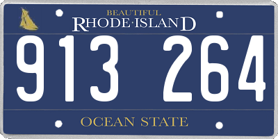 RI license plate 913264