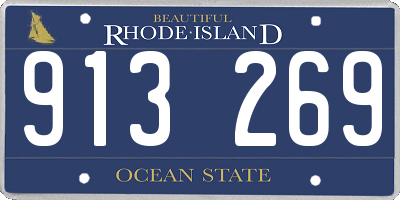 RI license plate 913269