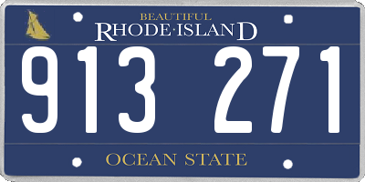 RI license plate 913271