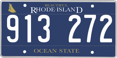 RI license plate 913272