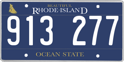 RI license plate 913277