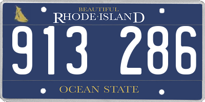 RI license plate 913286