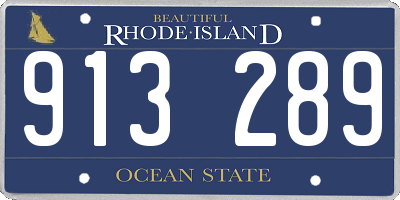 RI license plate 913289