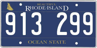 RI license plate 913299
