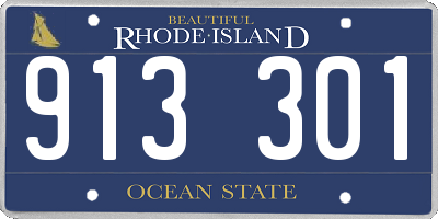 RI license plate 913301