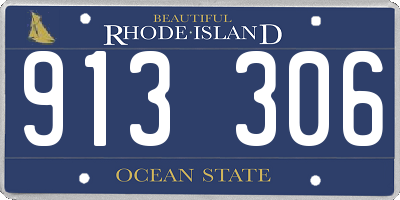RI license plate 913306