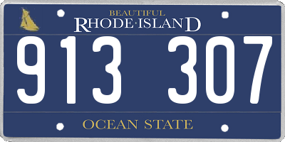 RI license plate 913307
