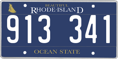 RI license plate 913341