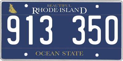 RI license plate 913350