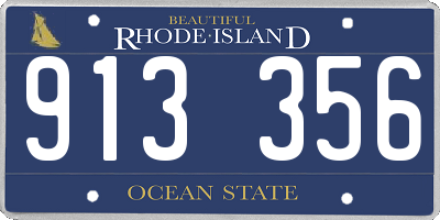 RI license plate 913356