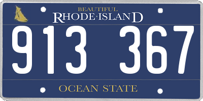 RI license plate 913367