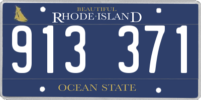 RI license plate 913371