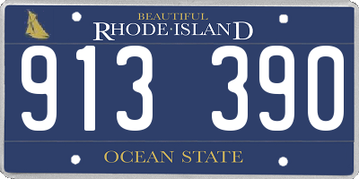 RI license plate 913390