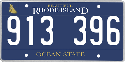 RI license plate 913396
