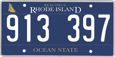 RI license plate 913397