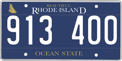 RI license plate 913400