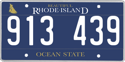RI license plate 913439