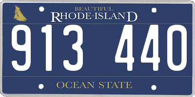 RI license plate 913440