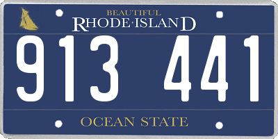 RI license plate 913441