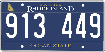 RI license plate 913449