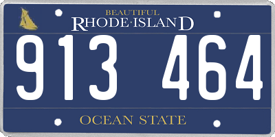 RI license plate 913464