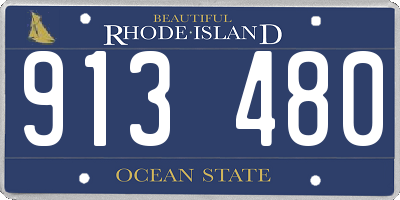 RI license plate 913480