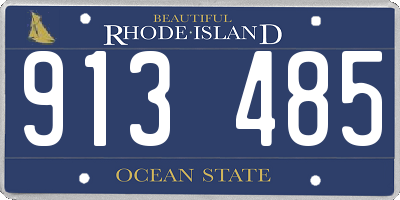 RI license plate 913485
