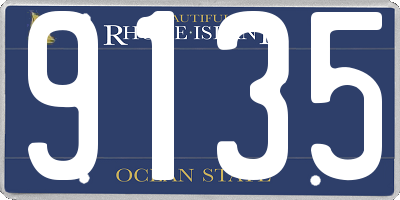 RI license plate 9135