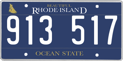 RI license plate 913517