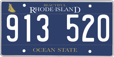 RI license plate 913520
