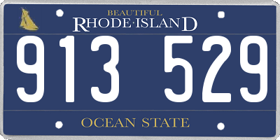 RI license plate 913529