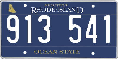 RI license plate 913541
