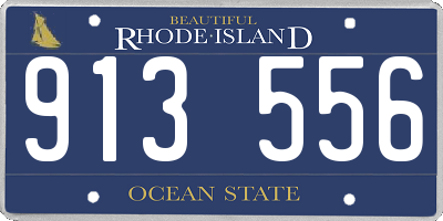 RI license plate 913556