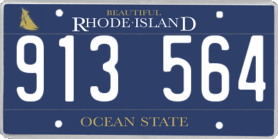 RI license plate 913564