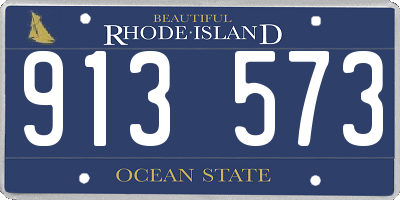 RI license plate 913573