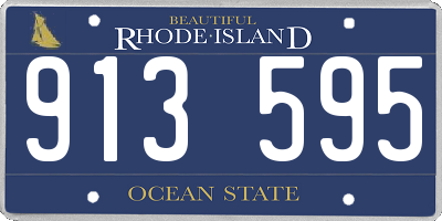 RI license plate 913595