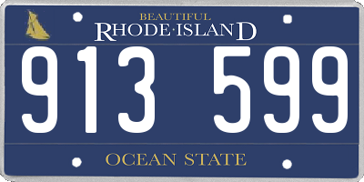 RI license plate 913599