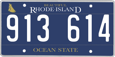 RI license plate 913614