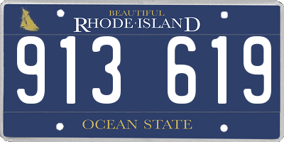 RI license plate 913619