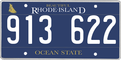 RI license plate 913622